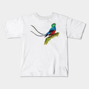 Quetzal in Watercolor Kids T-Shirt